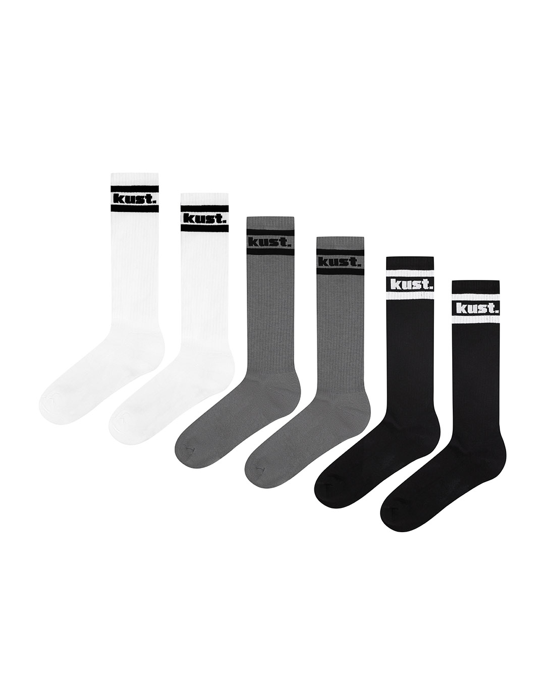 Knee Length Socks 01 Trio Pack Kust 